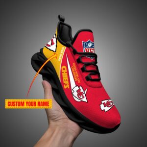 1 Kansas City Chiefs Personalized Super Bowl Champions Max Soul Shoes