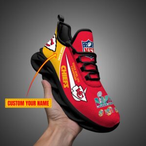 1a Kansas City Chiefs Personalized Super Bowl Champions Max Soul Shoes