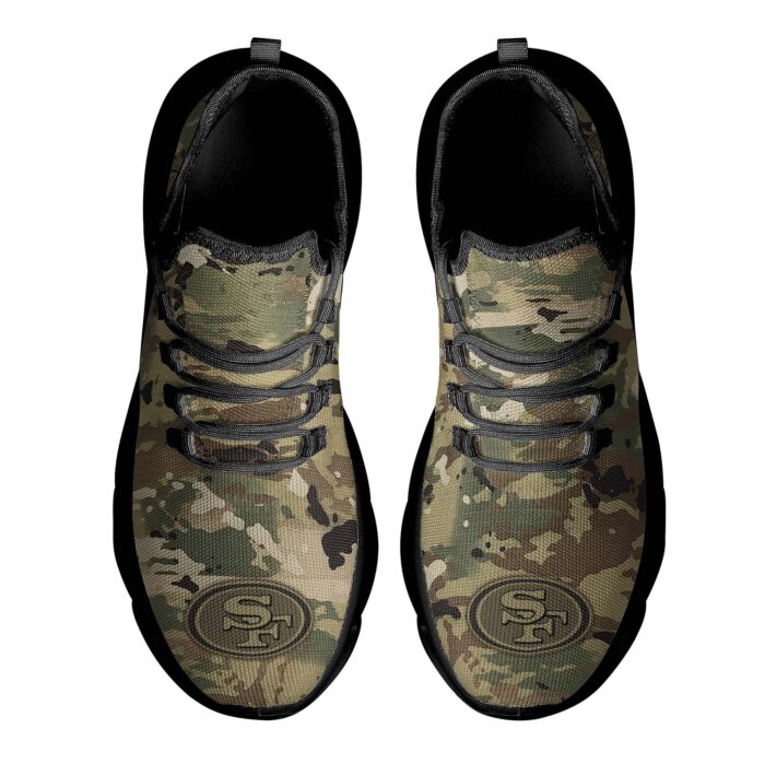 28 San Francisco 49ers Hunting Camo Style Max Soul Shoes