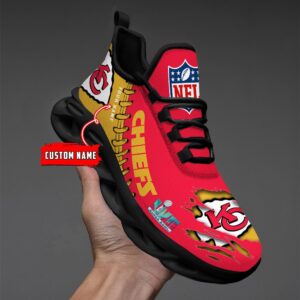 4 Kansas City Chiefs Personalized Super Bowl Champions Max Soul Shoes