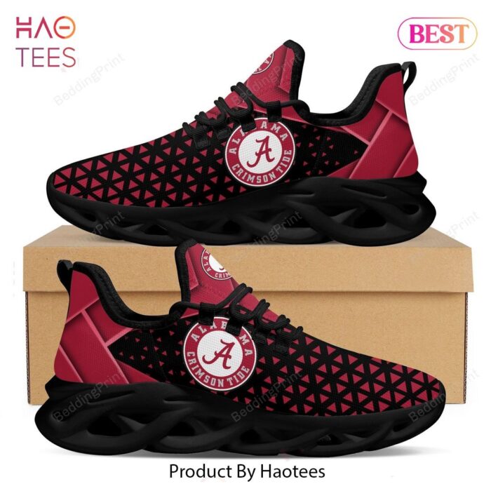 Alabama Crimson Tide Logo American Football NCAA Red Color Max Soul Shoes