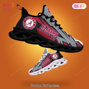 Alabama Crimson Tide NCAA Grey Red Max Soul Shoes