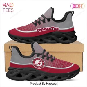Alabama Crimson Tide NCAA Red Grey Color Max Soul Shoes