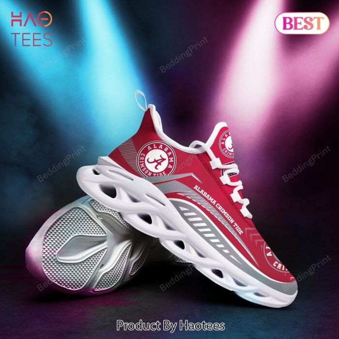 Alabama Crimson Tide NCAA Red Mix Grey Color Max Soul Shoes