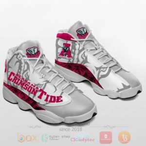 Alabama Crimson Tide Ncaa Grey Air Jordan 13 Shoes
