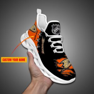 Anaheim Ducks Personalized NHL Max Soul Shoes