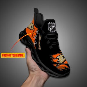 Anaheim Ducks Personalized NHL Max Soul Shoes