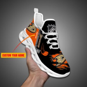 Anaheim Ducks Personalized NHL Max Soul Shoes Ver 2