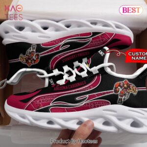 Arizona Cardinals NFL Personalized Black Mix Red Max Soul Shoes
