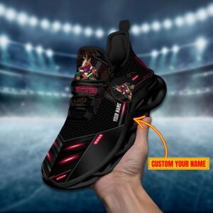 Arizona Coyotes Personalized NHL Sport Black Max Soul Shoes