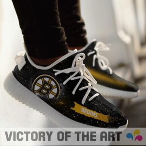 Art Scratch Mystery Boston Bruins Shoes Yeezy