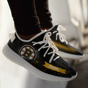 Art Scratch Mystery Boston Bruins Yeezy Shoes