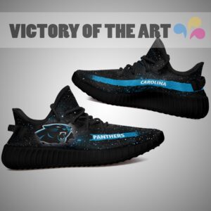 Art Scratch Mystery Carolina Panthers Shoes Yeezy