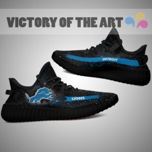 Art Scratch Mystery Detroit Lions Shoes Yeezy
