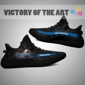 Art Scratch Mystery Los Angeles Dodgers Shoes Yeezy