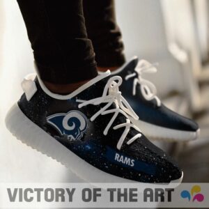 Art Scratch Mystery Los Angeles Rams Shoes Yeezy