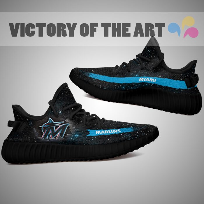 Art Scratch Mystery Miami Marlins Shoes Yeezy