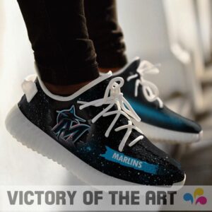 Art Scratch Mystery Miami Marlins Yeezy Shoes