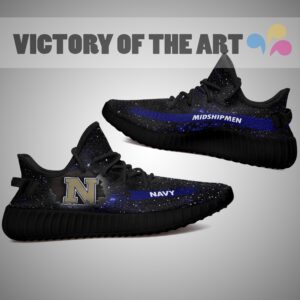 Art Scratch Mystery Navy Midshipmen Shoes Yeezy