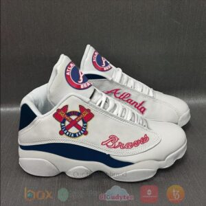Atlanta Braves Mlb White Air Jordan 13 Shoes