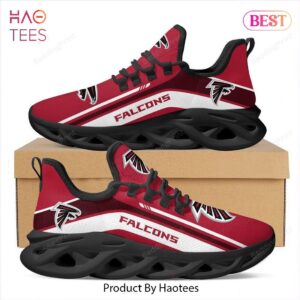 Atlanta Falcons Black Red Max Soul Shoes for NFL Fans
