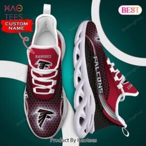 Atlanta Falcons NFL Custom Name Red Color Max Soul Shoes