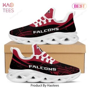 Atlanta Falcons Splash Colors Design Black Red Max Soul Shoes