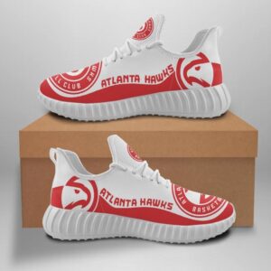Atlanta Hawks Custom Shoes Sport Sneakers Basketball Yeezy Boost