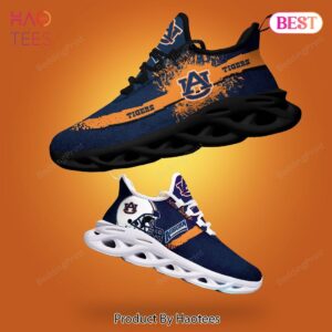 Auburn Tigers NCAA Orange Mix Blue Color Max Soul Shoes