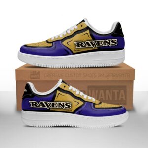 Baltimore Ravens Air Sneakers Custom NAF Shoes For Fan