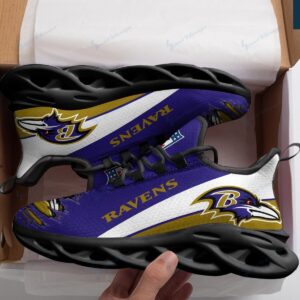 Baltimore Ravens Black Max Soul Shoes