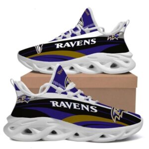 Baltimore Ravens Custom Name Personalized Max Soul Sneaker Running Sport Shoes