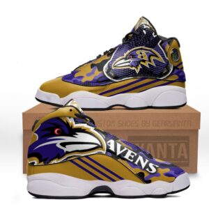 Baltimore Ravens JD13 Sneakers Custom Shoes