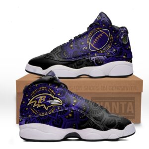 Baltimore Ravens Jd 13 Sneakers Custom Shoes