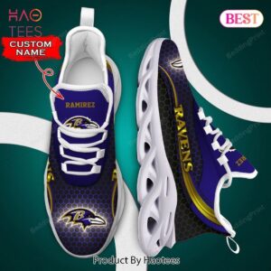 Baltimore Ravens NFL Custom Name Max Soul Shoes Fan Gift