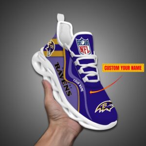 Baltimore Ravens NFL Customized Unique Max Soul Shoes