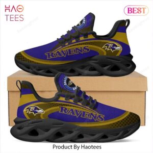 Baltimore Ravens NFL Violet Mix Gold Max Soul Shoes