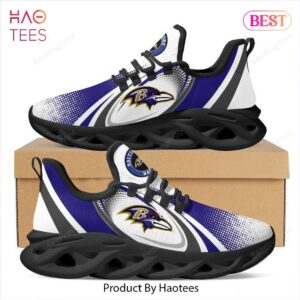 Baltimore Ravens NFL White Mix Violet Max Soul Shoes