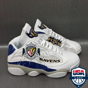 Baltimore Ravens Nfl Ver 2 Air Jordan 13 Sneaker