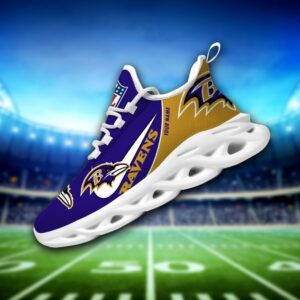 Baltimore Ravens Personalized Luxury NFL Max Soul Shoes 281122