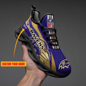 Baltimore Ravens Personalized Max Soul Shoes