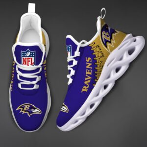 Baltimore Ravens Personalized NFL Max Soul Shoes Ver 2