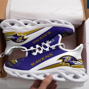 Baltimore Ravens White Max Soul Shoes