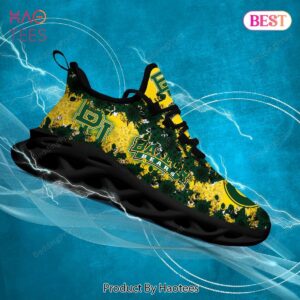 Baylor Bears NCAA Flower Green Gold Max Soul Shoes