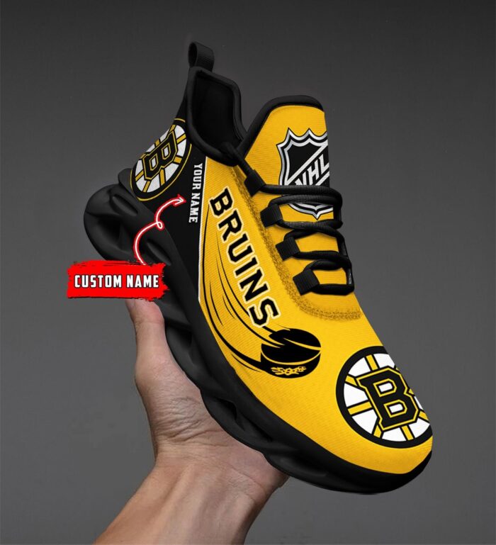 Boston Bruins Personalized NHL New Max Soul Shoes