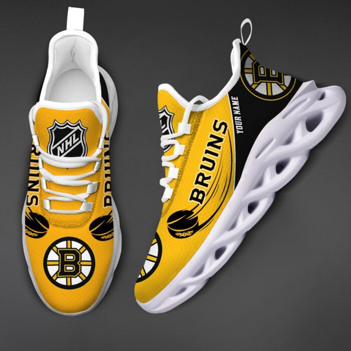 Boston Bruins Personalized NHL New Max Soul Shoes