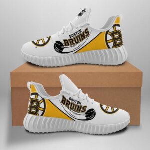 Boston Bruins Unisex Sneakers New Sneakers Hockey Custom Shoes Boston Bruins Yeezy Boost