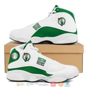 Boston Celtics Football Nba Big Logo Air Jordan 13 Sneaker Shoes