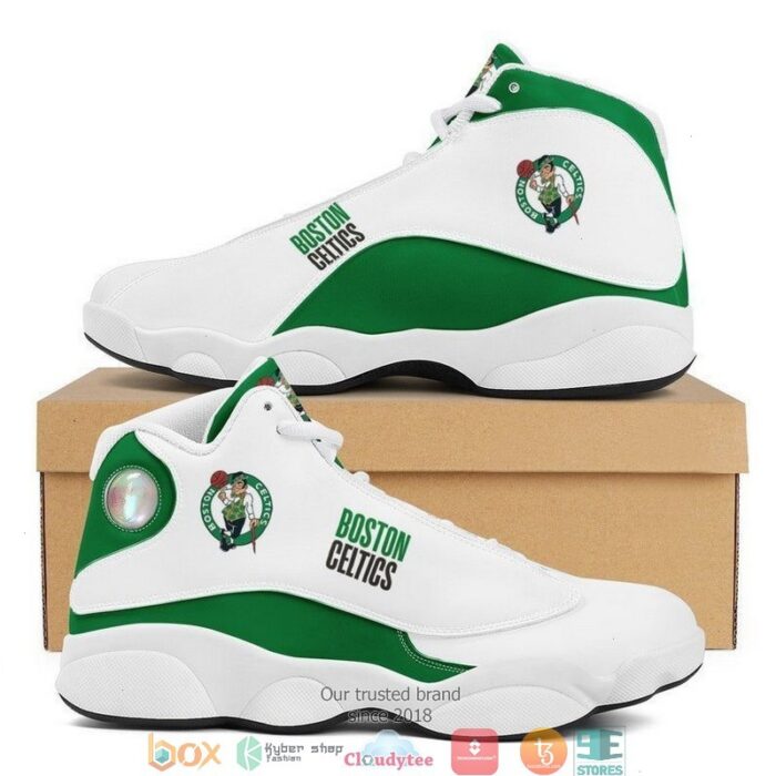 Boston Celtics Nba Football Team Air Jordan 13 Sneaker Shoes