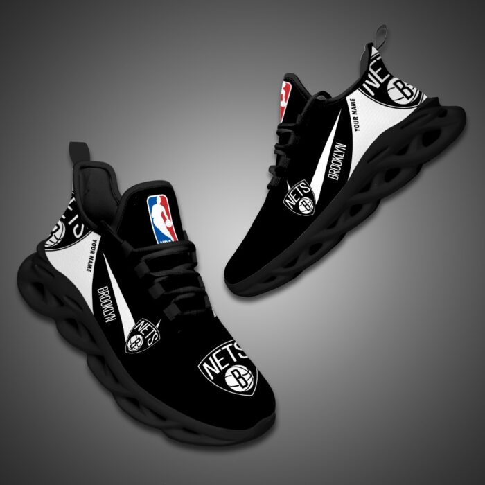 Brooklyn Nets Personalized NBA Max Soul Shoes